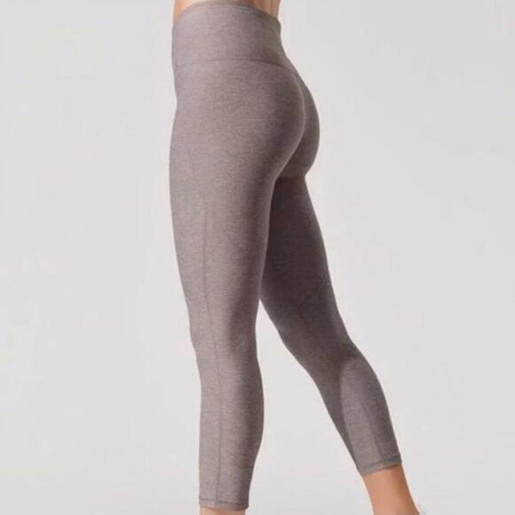 Varley Everett Mid Rise Cropped 24” Leggings Heathered Beige Women’s size XS - Picture 12 of 14